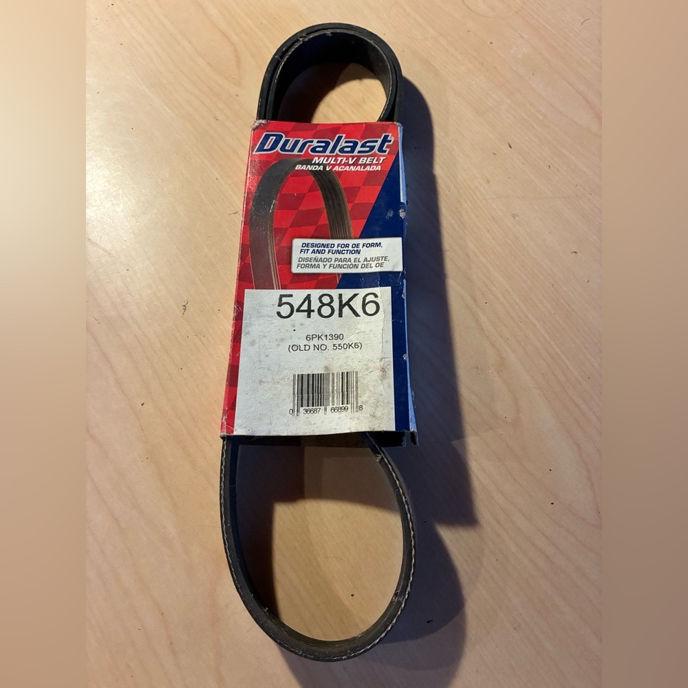 Ford F150 2011-2022 Black Multi-V Belt - 548K6 duralast brand new